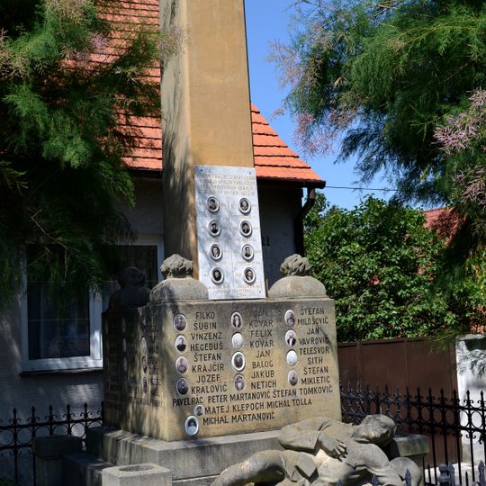 Padlí v I. +II. sv. v. , tabuľa pamätná