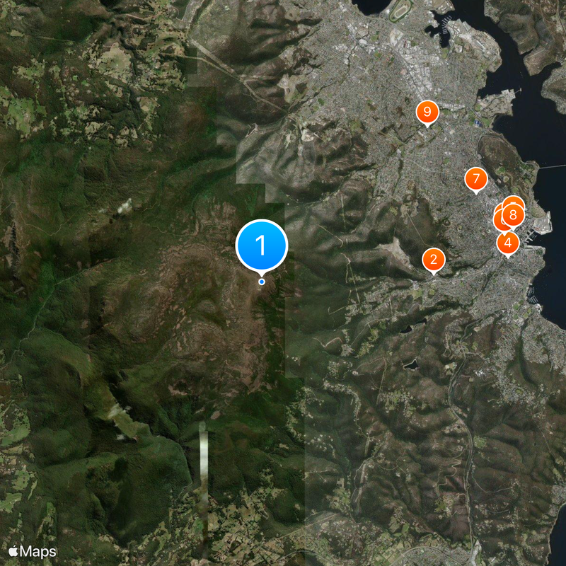 Mount Wellington Mapa