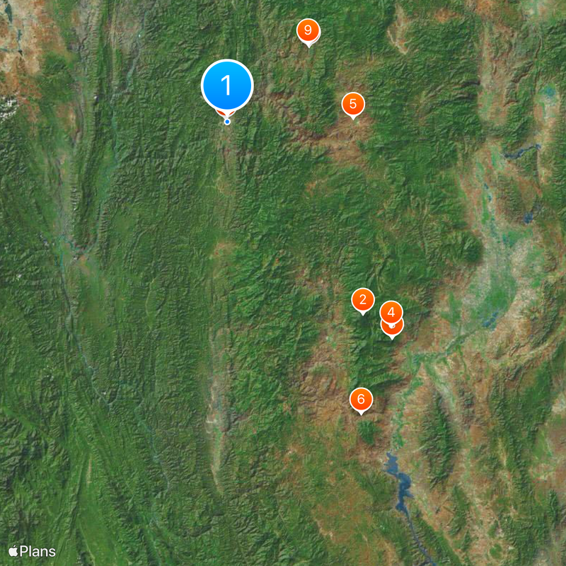 Provincia de Mae Hong Son Mapa