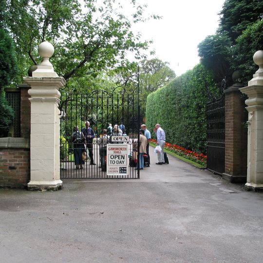 Gatepiers approximately 20 yards to northeast of Gawsworth Old Hall