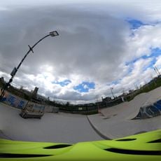 Group of murals on skatepark features. Designs made in cooperation with some skateboarders. Funded by Creative Ireland and Kilkenny County Council.