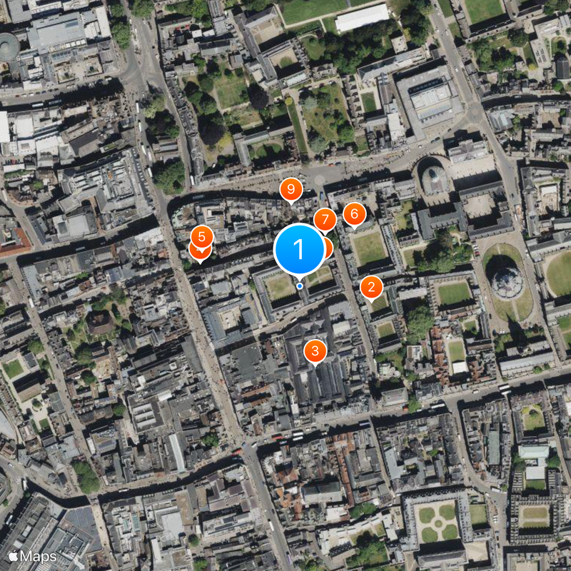 Jesus College Map