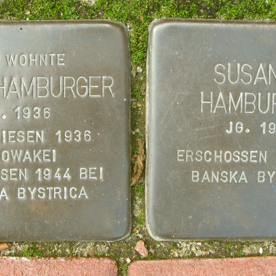 Stolperstein en memoria de Susanne Hamburger