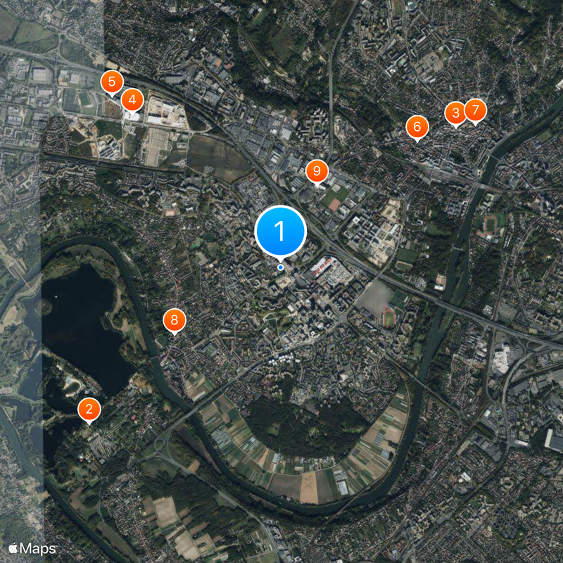 Cergy-Pontoise University Map