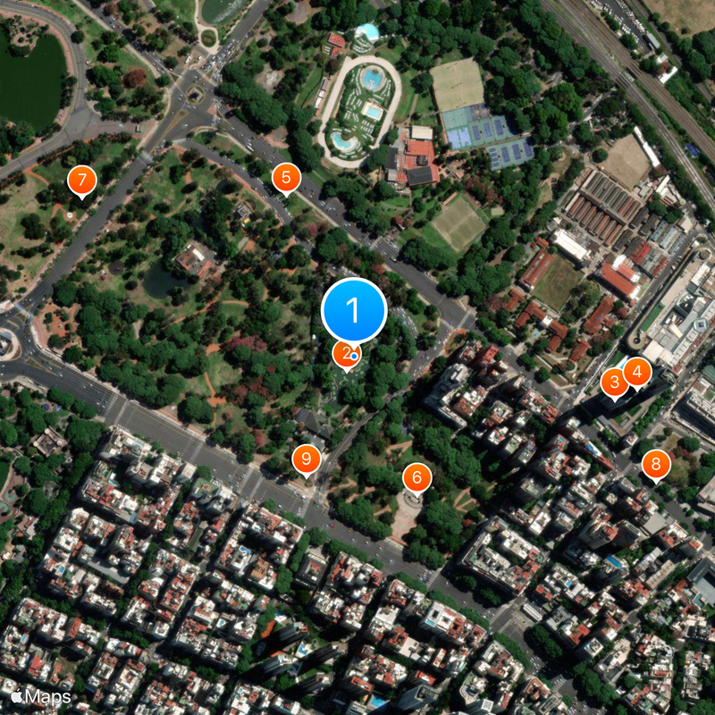 Jardín Japonés Kaart