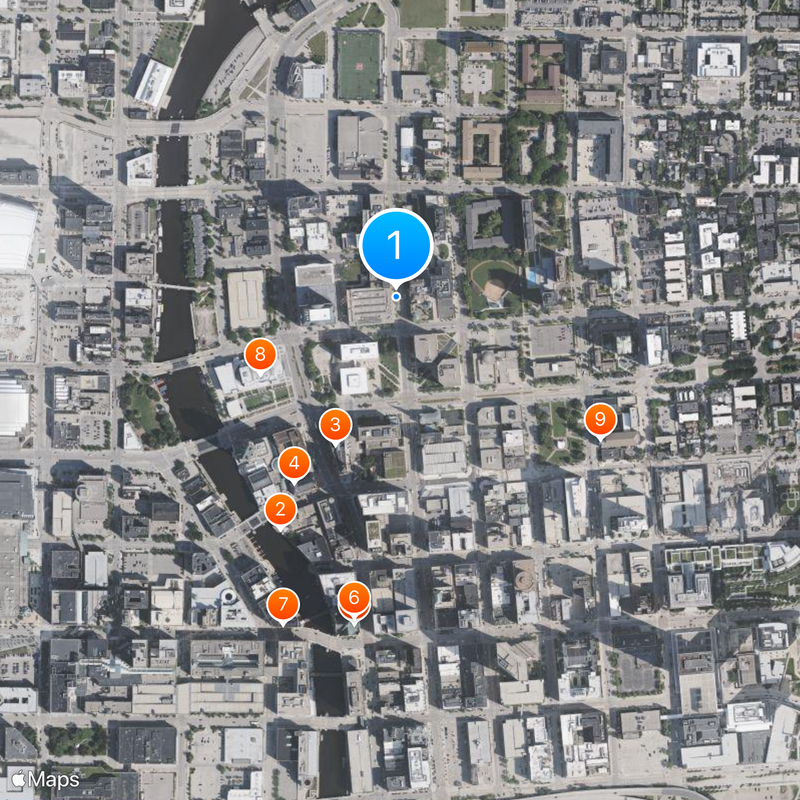 Milwaukee School of Engineering Map