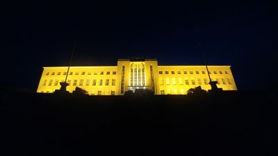 At night 0