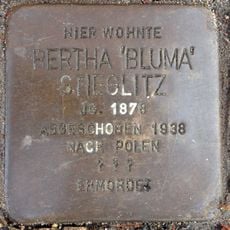 Stolperstein en memoria de Bertha Stieglitz