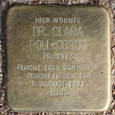 Stolperstein à la mémoire de Clara Poll-Cords