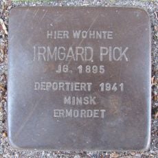 Stolperstein en memoria de Irmgard Pick