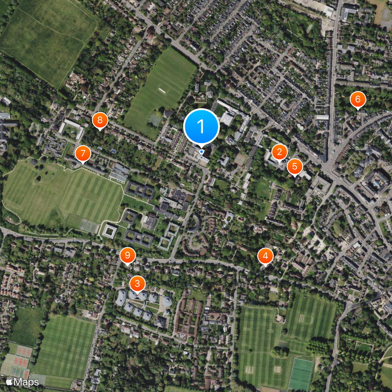 Fitzwilliam College Map