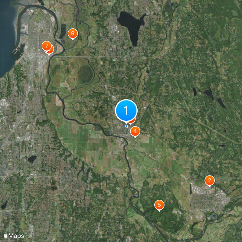 Snohomish Mapa