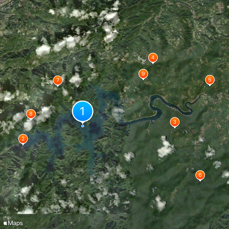 Feicui Reservoir Mapa