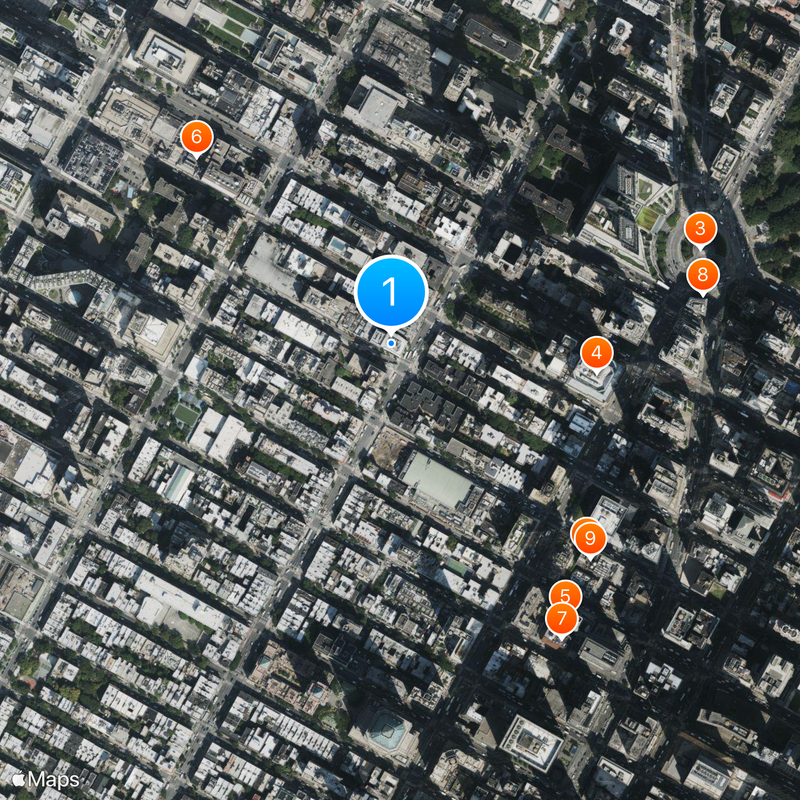 Alvin Ailey American Dance Theater Map
