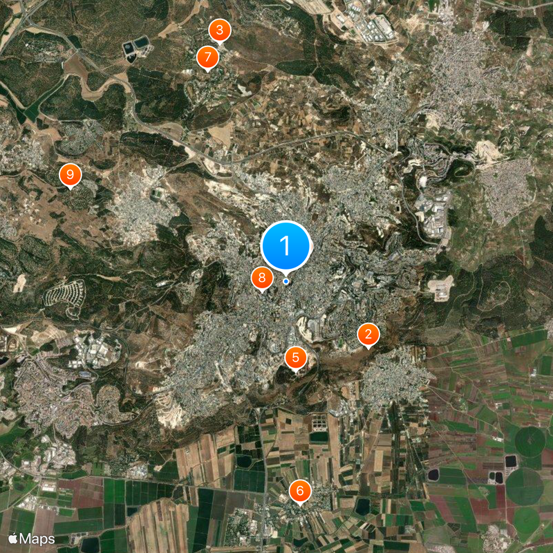 Basilica of the Annunciation Map