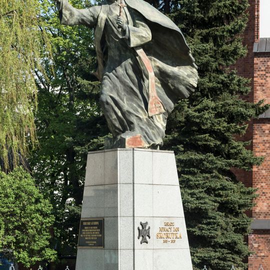 Monument of Ignacy Skorupka in Warsaw