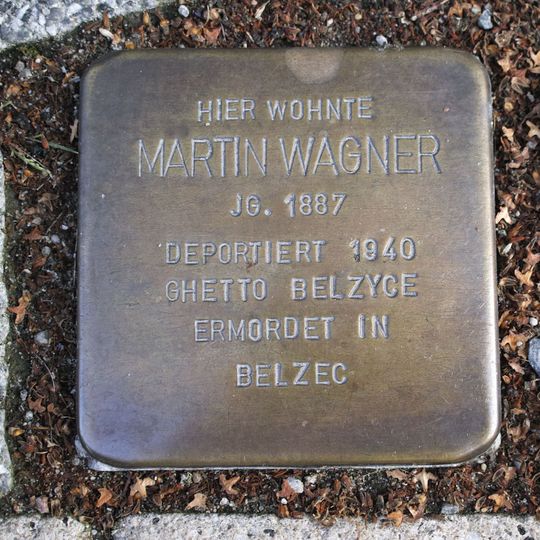 Stolperstein em memória de Martin Wagner