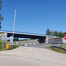 Bridge of Hlavní street over D1 highway in Mirošovice