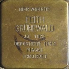 Stolperstein à la mémoire d’Edith Grünewald