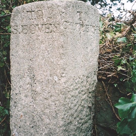 Direction Post At Five Lanes At The Junction Of The Roads To Hennock Village And Warmhill