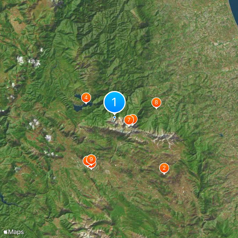 Gran Sasso e Monti della Laga National Park Mapa