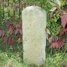 Milestone, Abwell, in old road loop, opp. sports ground