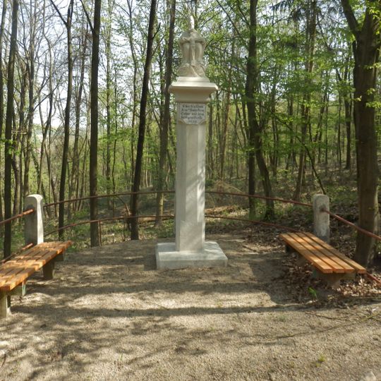 Dreifaltigkeitssäule auf dem Kirchenweg Zitternberg-Gars