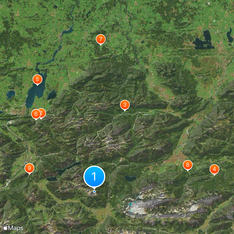 Ammergau Alps Map
