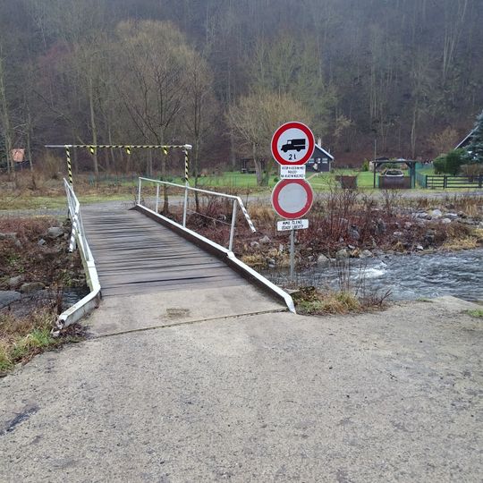 Most přes Kocábu do osady Liberty