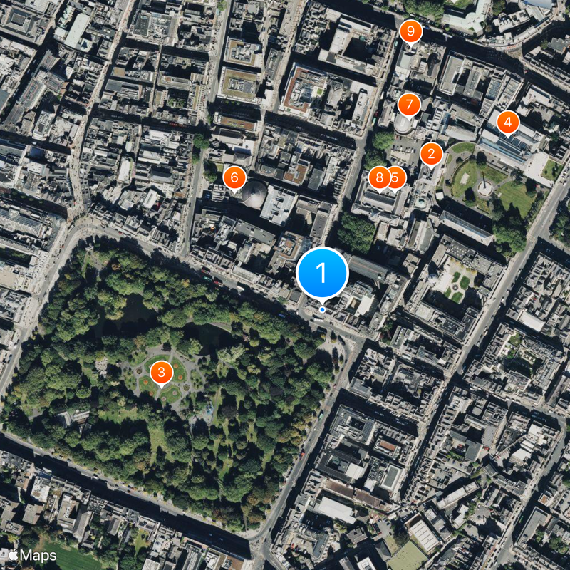 Shelbourne Hotel Map