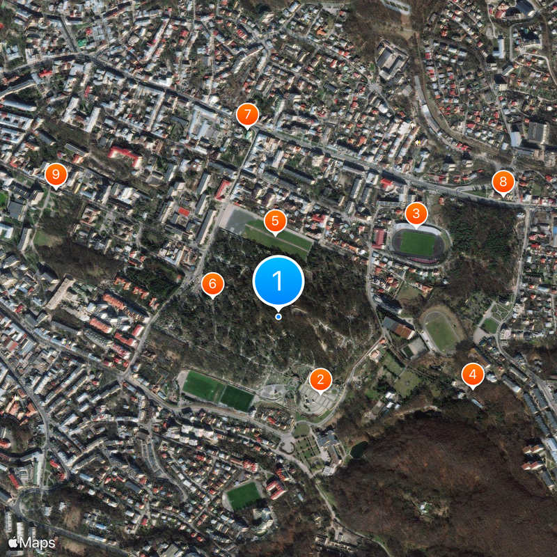 Lychakiv Cemetery Map