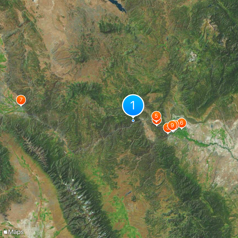 Comté de Fremont Carte