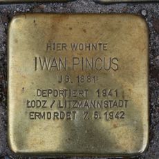 Stolperstein dedicated to Iwan Pincus