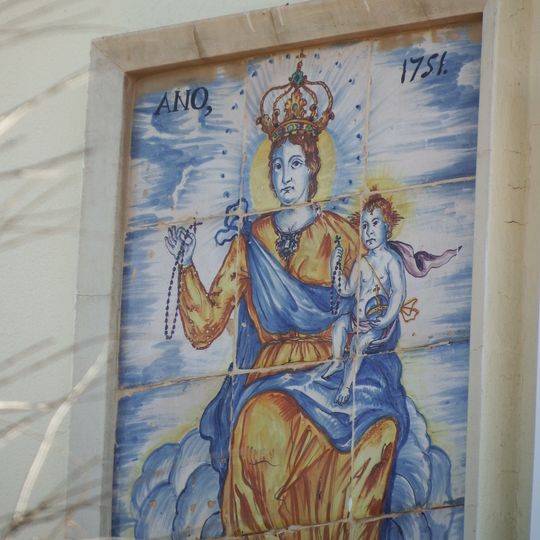 Ceramic panel of Our Lady of the Rosary in Parc de Benicalap