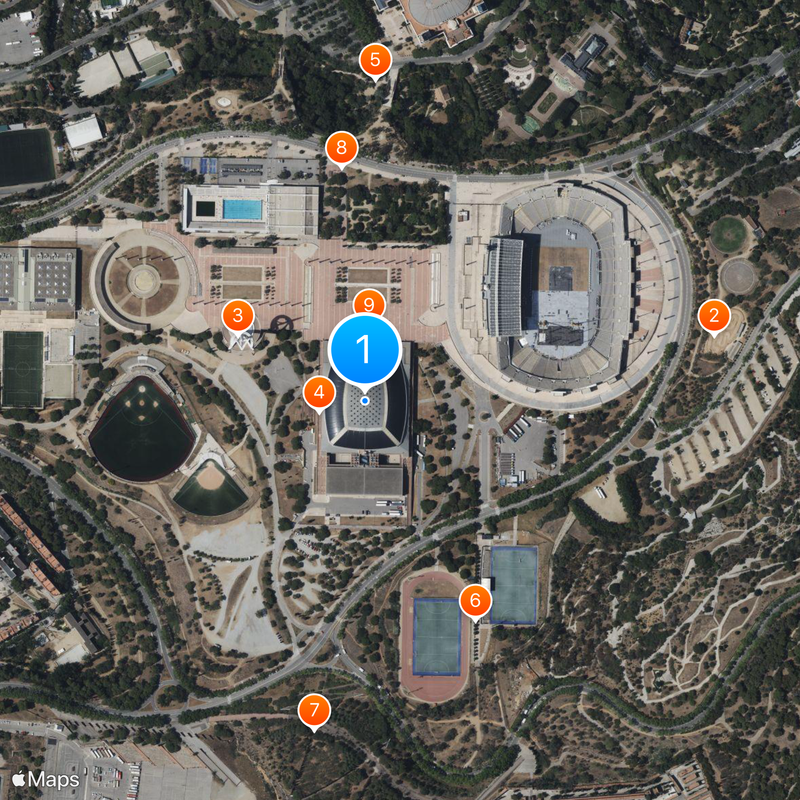 Palau Sant Jordi Mapa