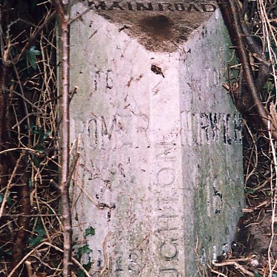 Milepost, 40yds S of Jet Garage