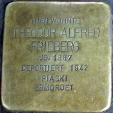 Stolperstein en memoria de Theodor Alfred Fridberg