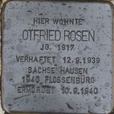 Stolperstein en memoria de Otfried Rosen