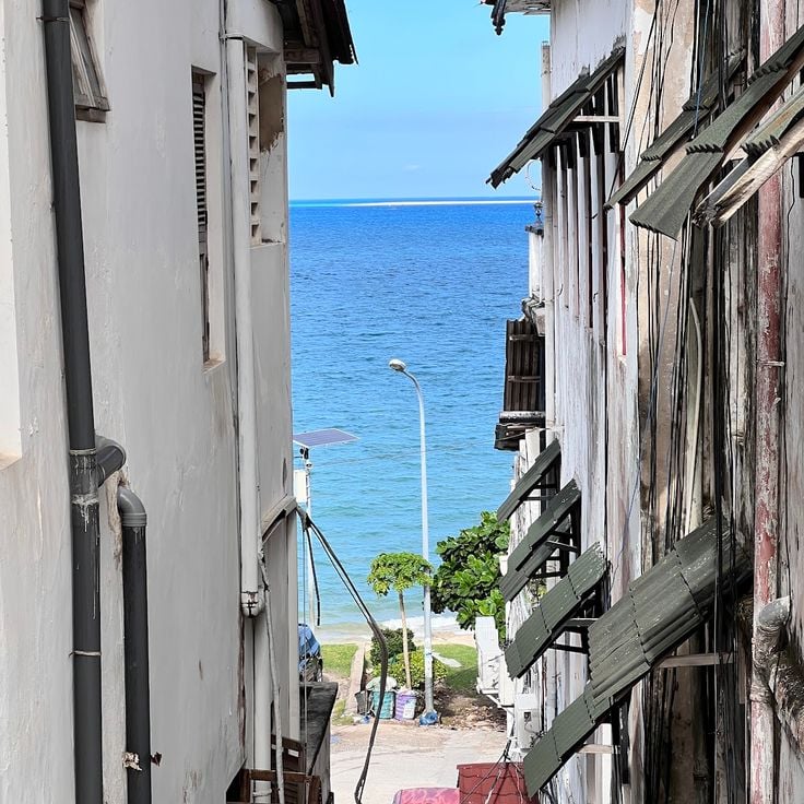 Widok na morze z Stone Town