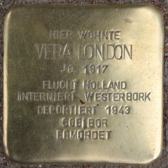 Stolperstein en memoria de Vera London