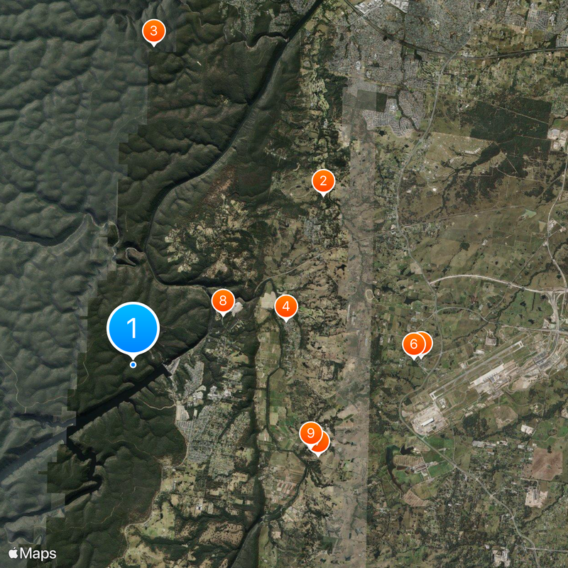 Warragamba Dam Kaart