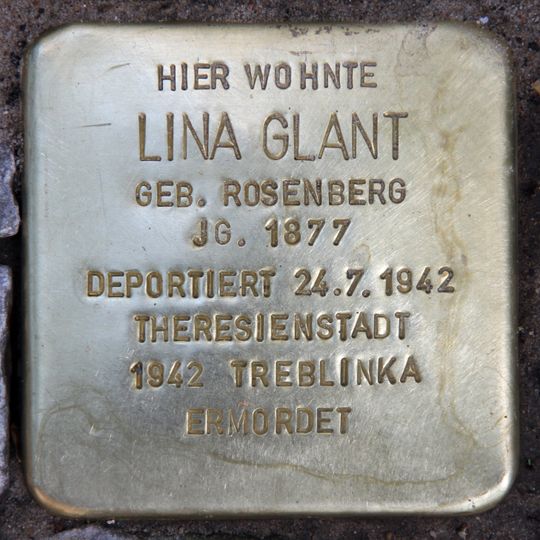 Stolperstein dedicated to Lina Glant