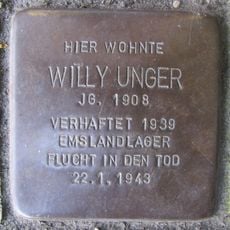 Stolperstein en memoria de Willy Unger
