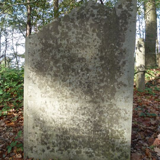 Joodse Begraafplaats: grafteken van D. de Winter