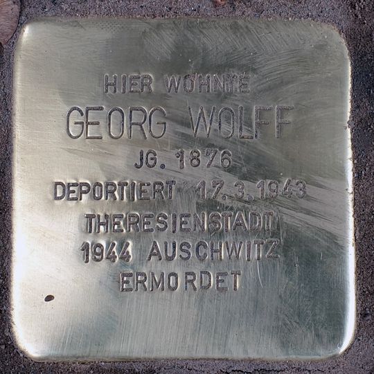 Stolperstein en memoria de Georg Wolff