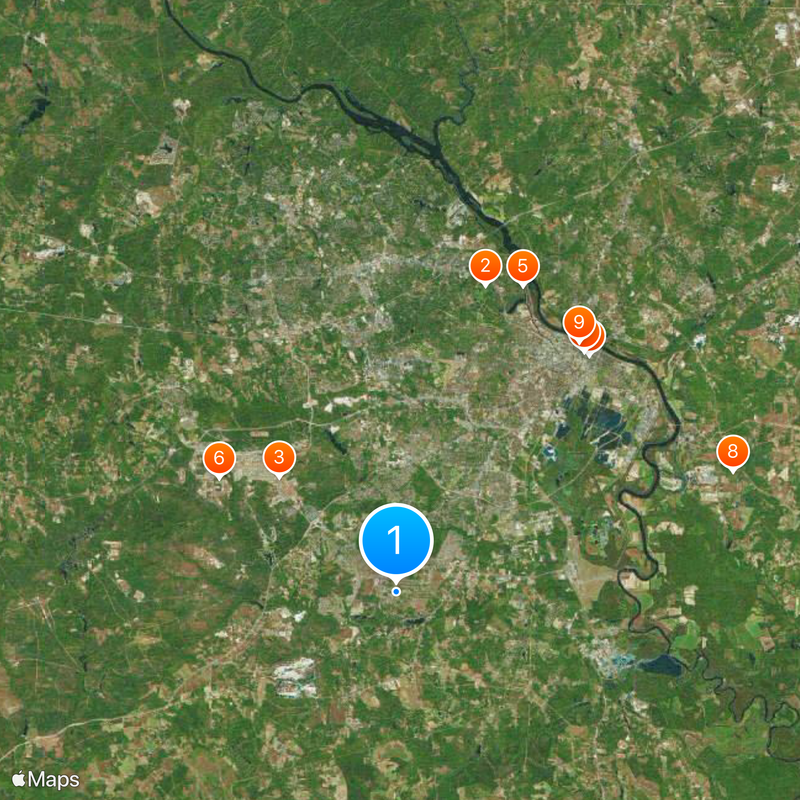 Contea di Richmond Mappa