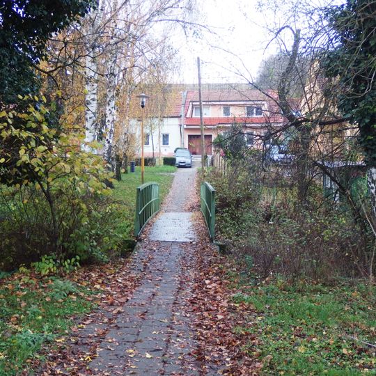 Lávka přes Vlčnovský potok ve Vlčnově proti čp. 543