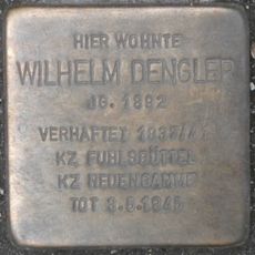 Stolperstein à la mémoire de Wilhelm Dengler