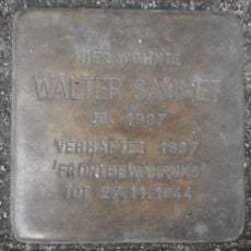 Stolperstein dedicated to Walter Sammet