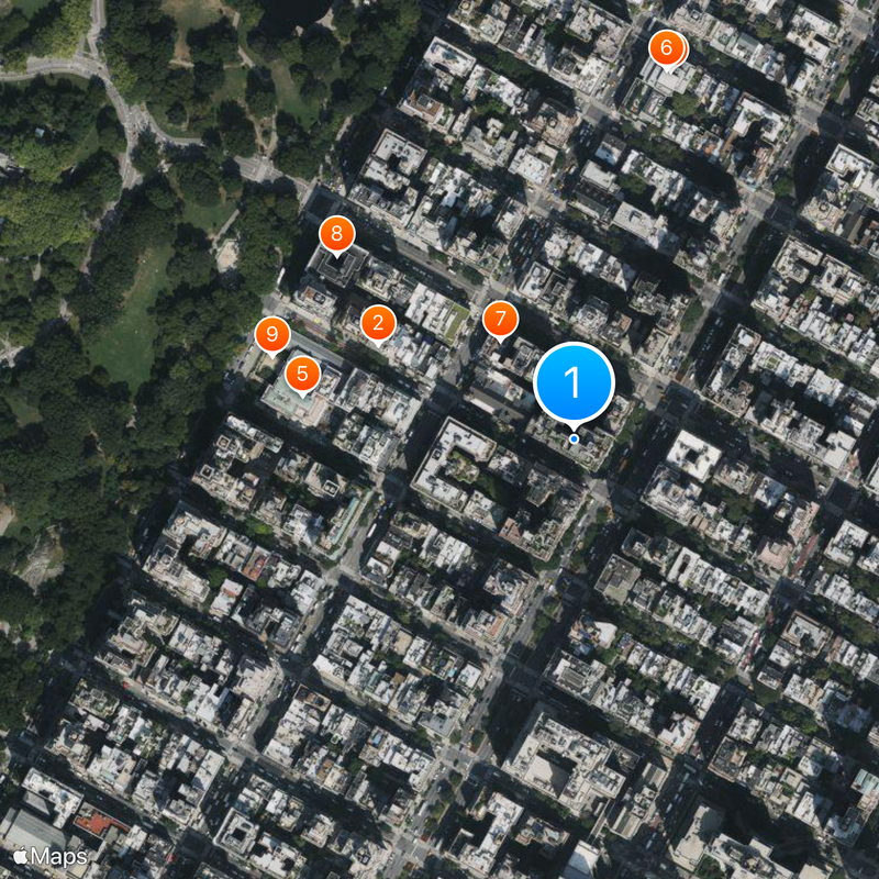 740 Park Avenue Karte